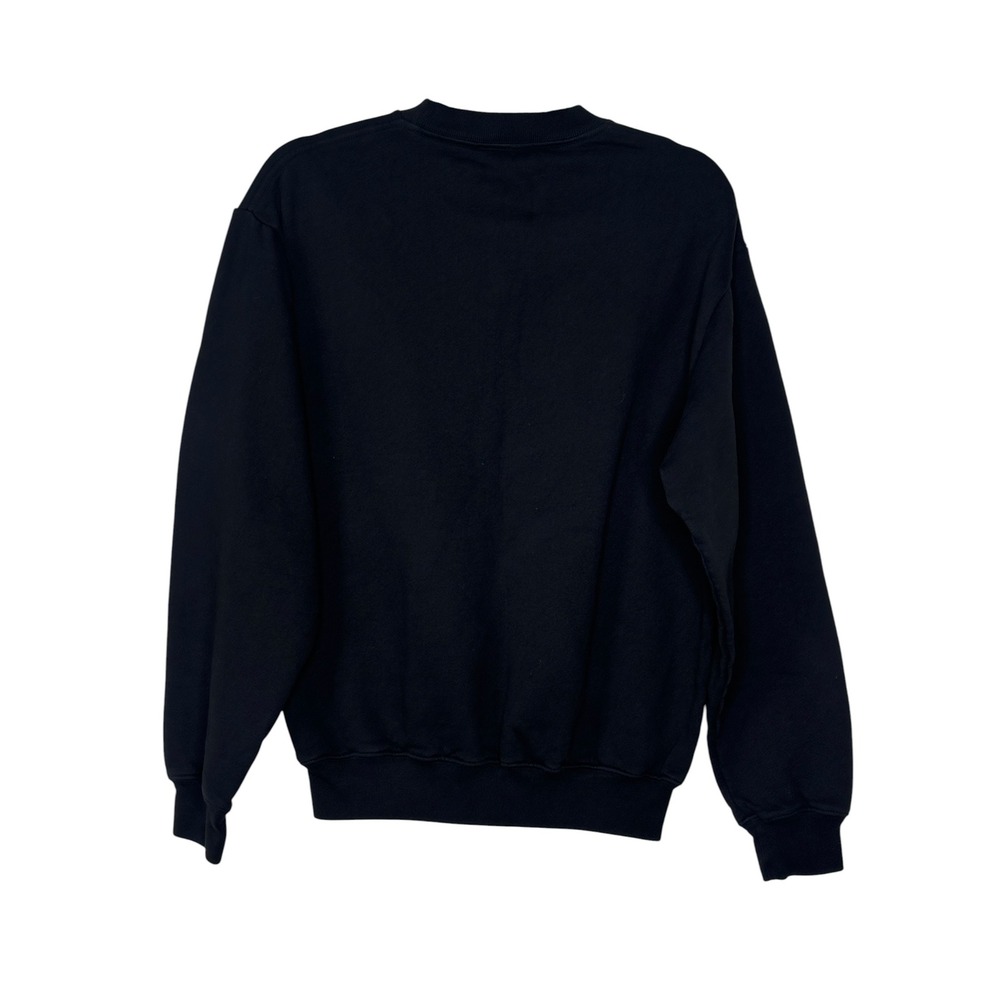 Pleasing Sweatshirt Small Black Logo Crewneck Organic Cotton Harry Styles Merch - Picture 4 of 6